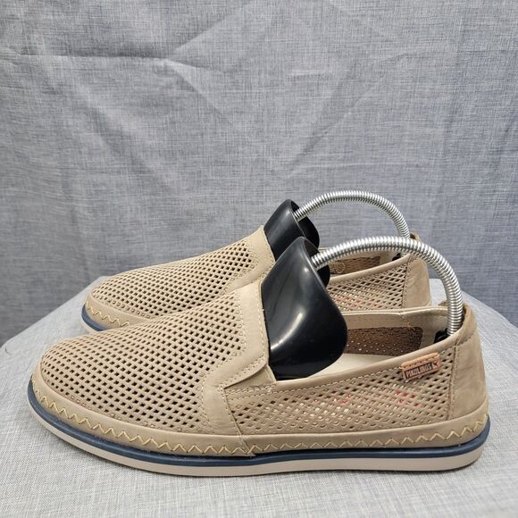 Pikolinos Mens Linares Loafer Shoes Nubuck Khaki Perforated SZ 42 UR 8.5 -- 9 US main image 11